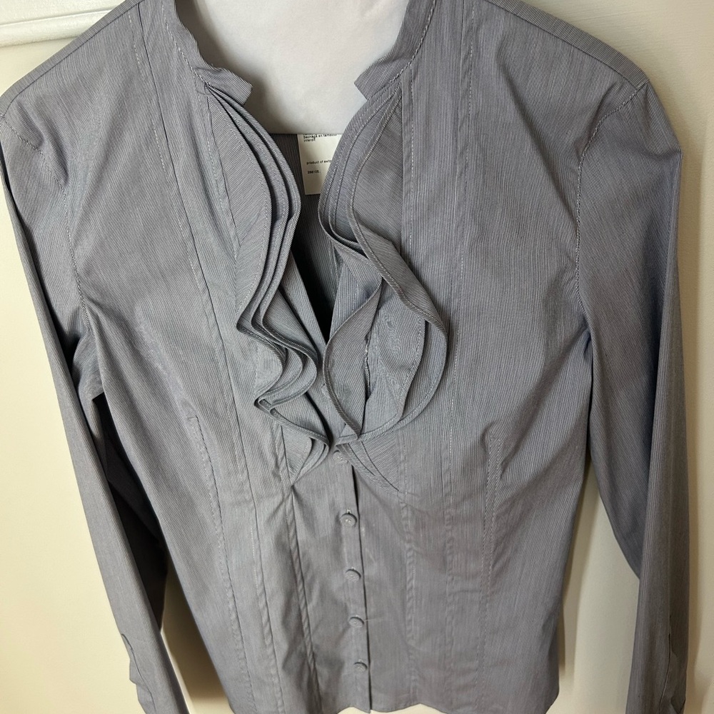 Akris Punto Navy and White  Blouse